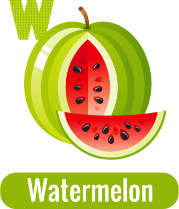 W for Watermelon