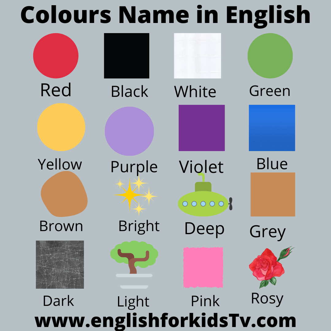 Colours Name in English