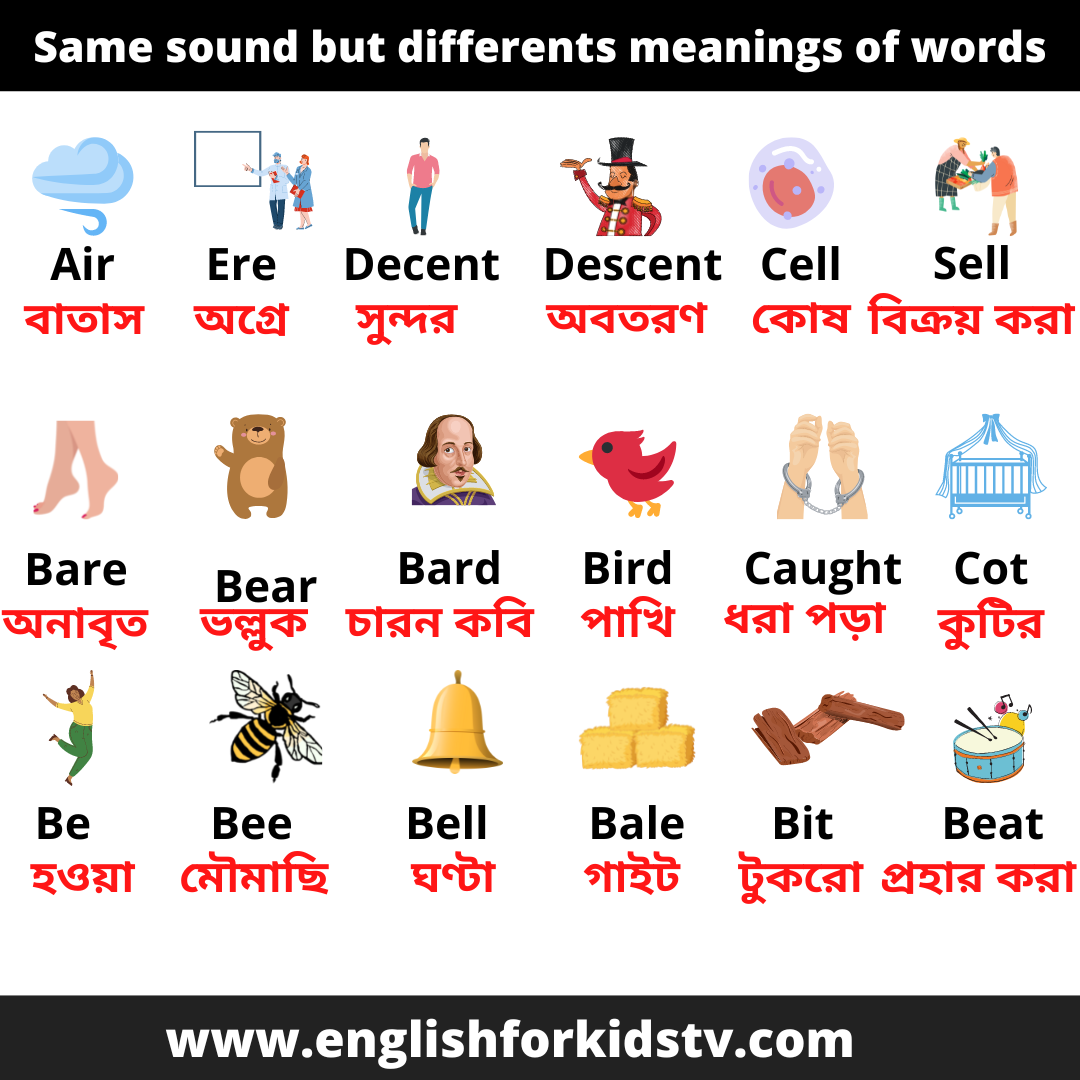 Most Common Homophones in English