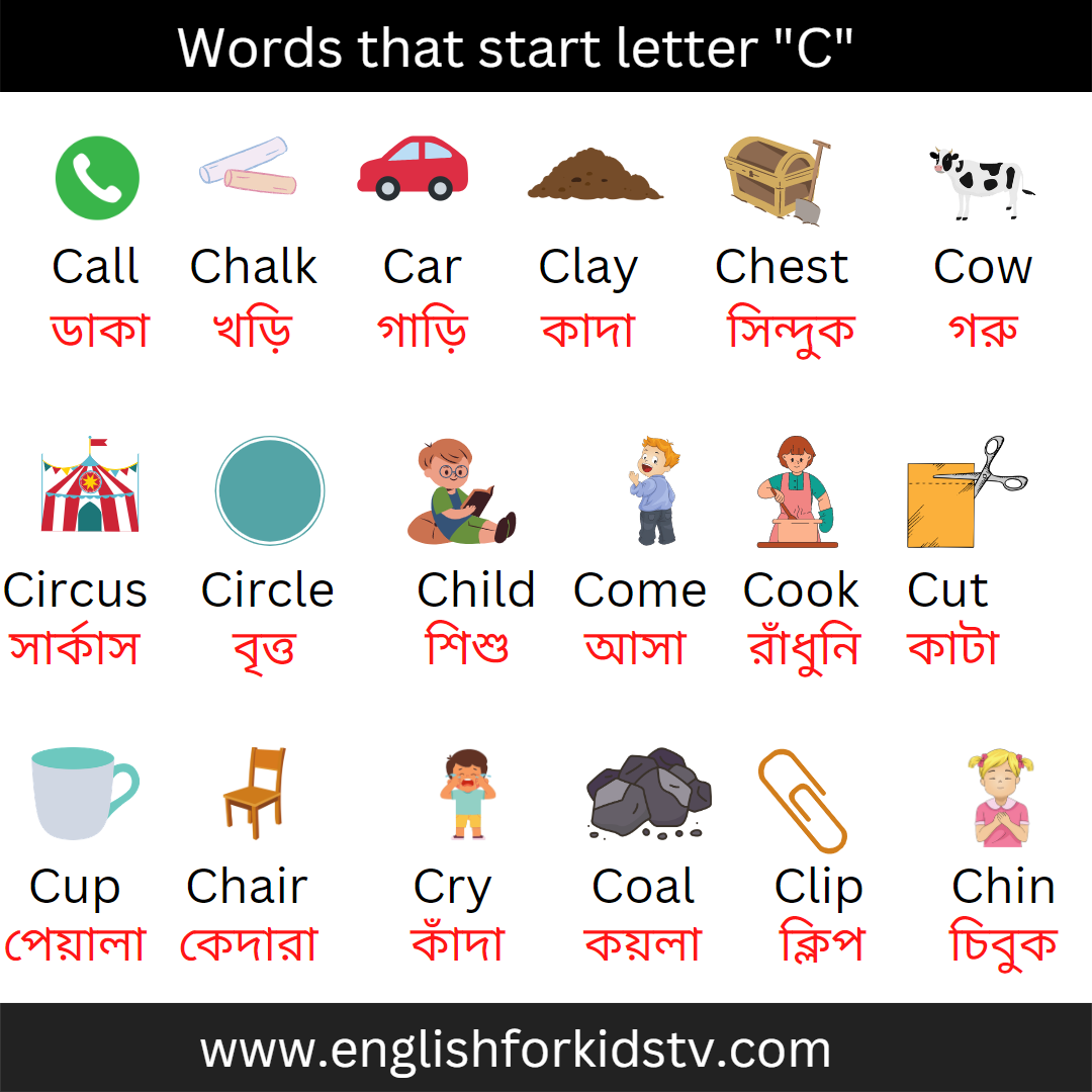 Word that start letter "C"