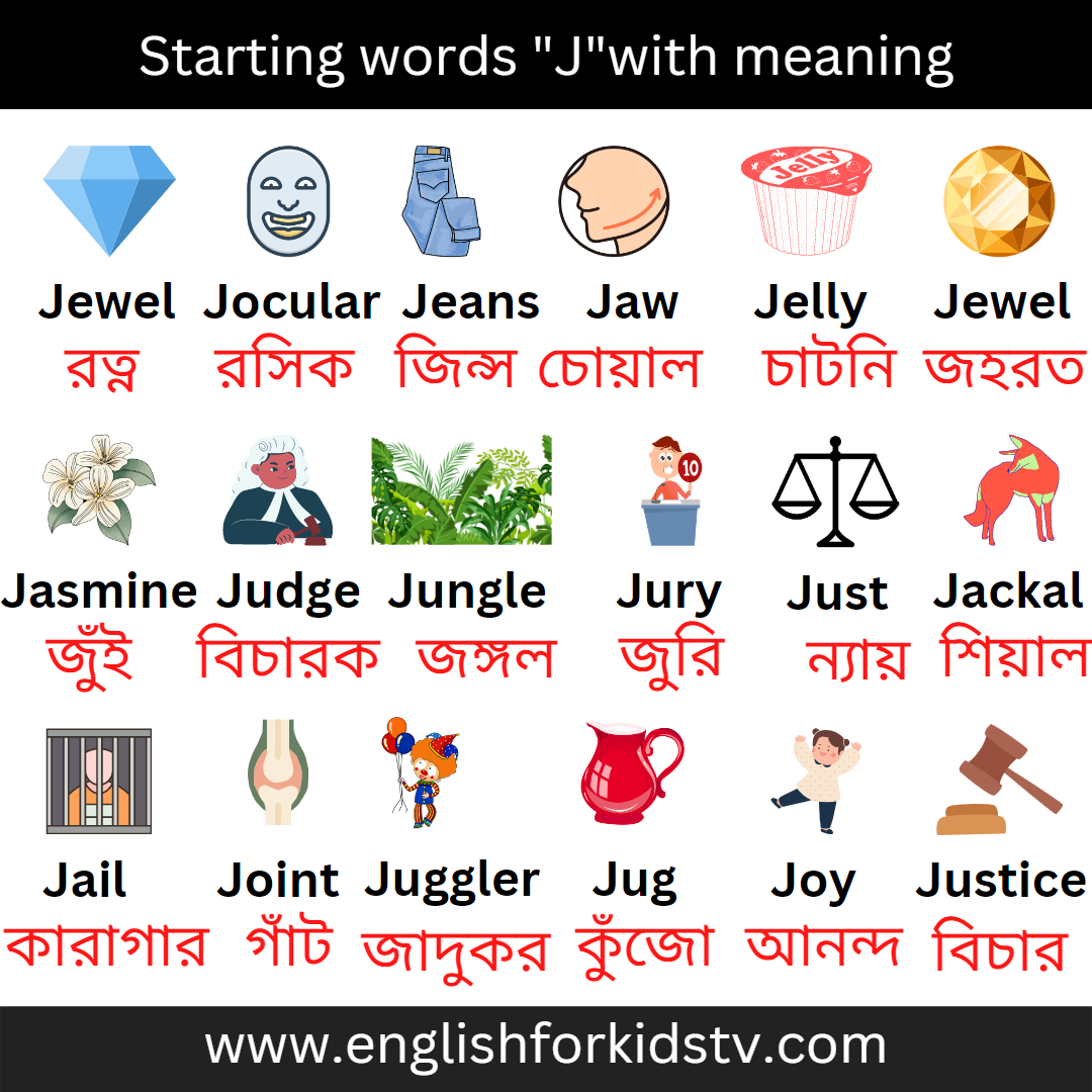 Starting words "J"with meaning