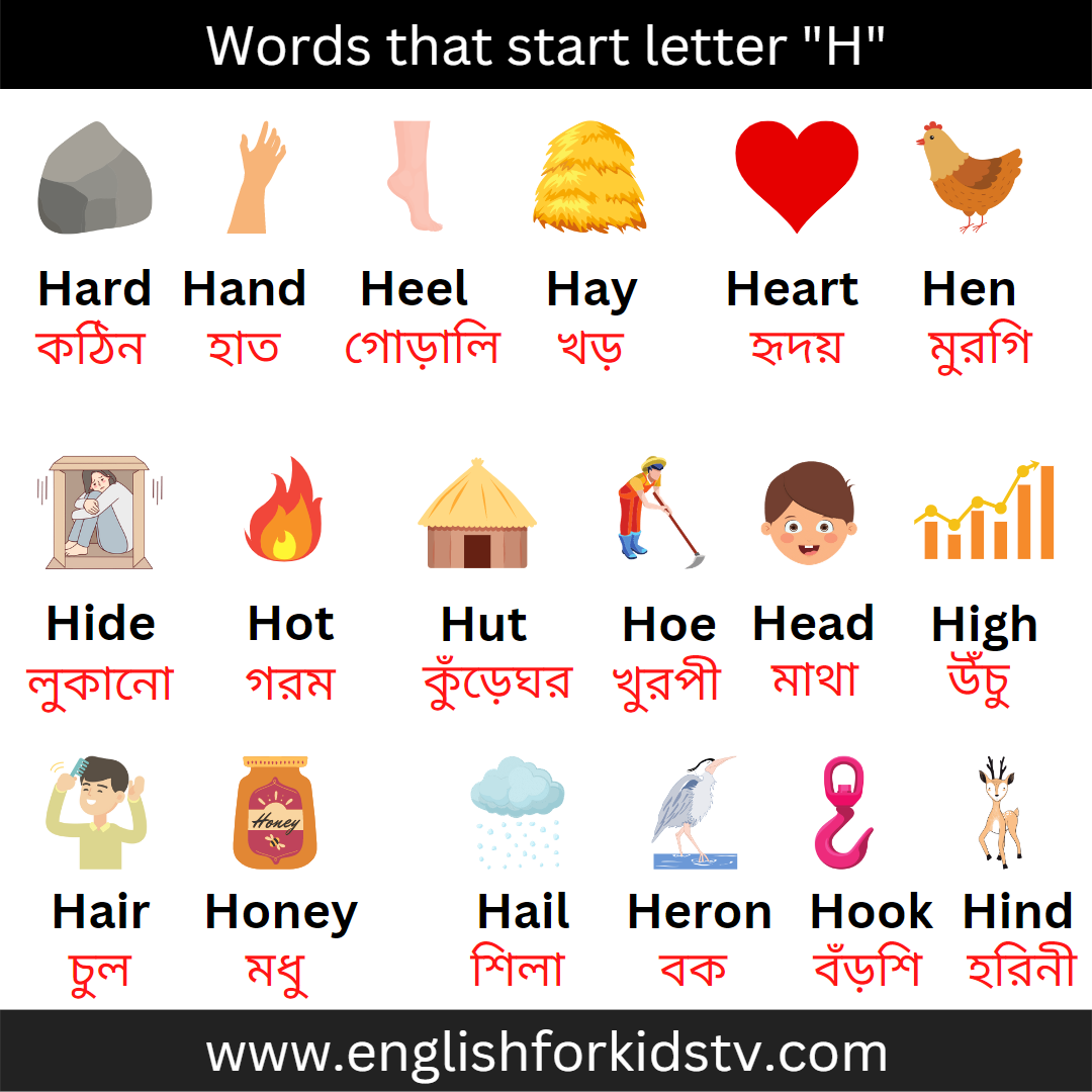 Words that start letter "H"