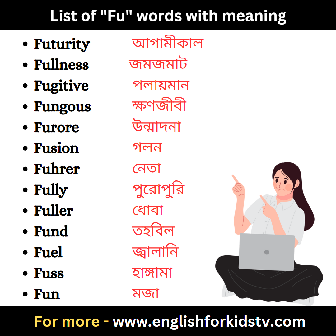 List of "Fu" words with meaning