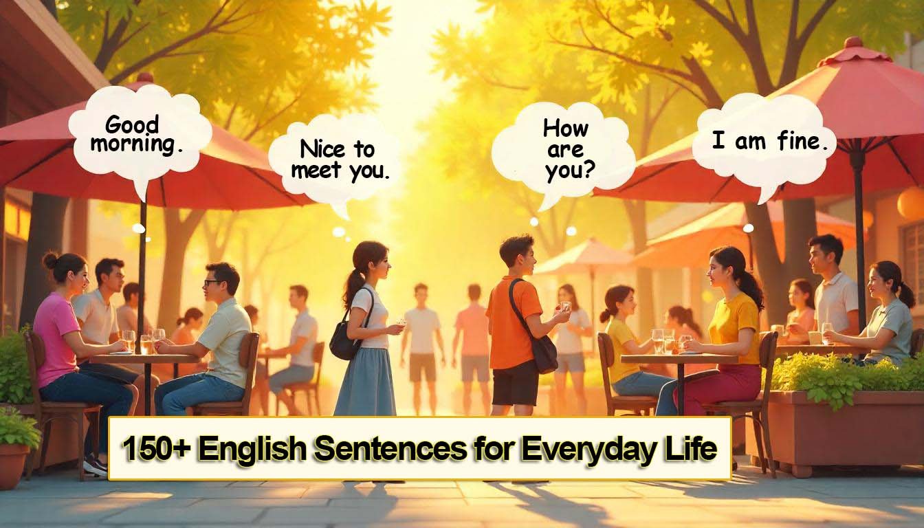 150+ English Sentences for Everyday Life